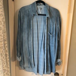 Free people chambray button down